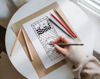 MP3 Player – Printable Coloring Page