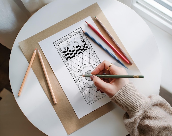 Featured listing image: MP3 Player – Printable Coloring Page