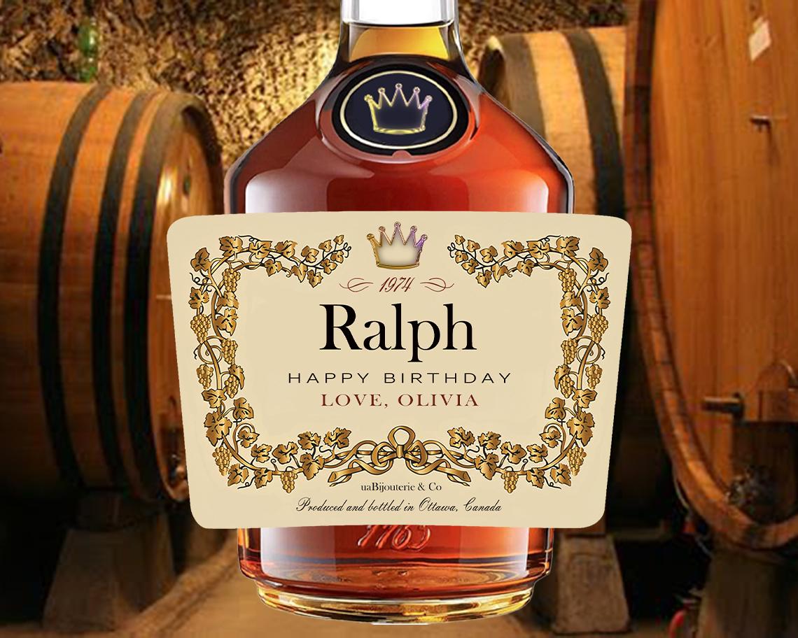 Etichetta Adesiva Personalizzata Per Bottiglia Di Liquore Impermeabile Lucida Adesiva Brandy - Italia - Foto 10