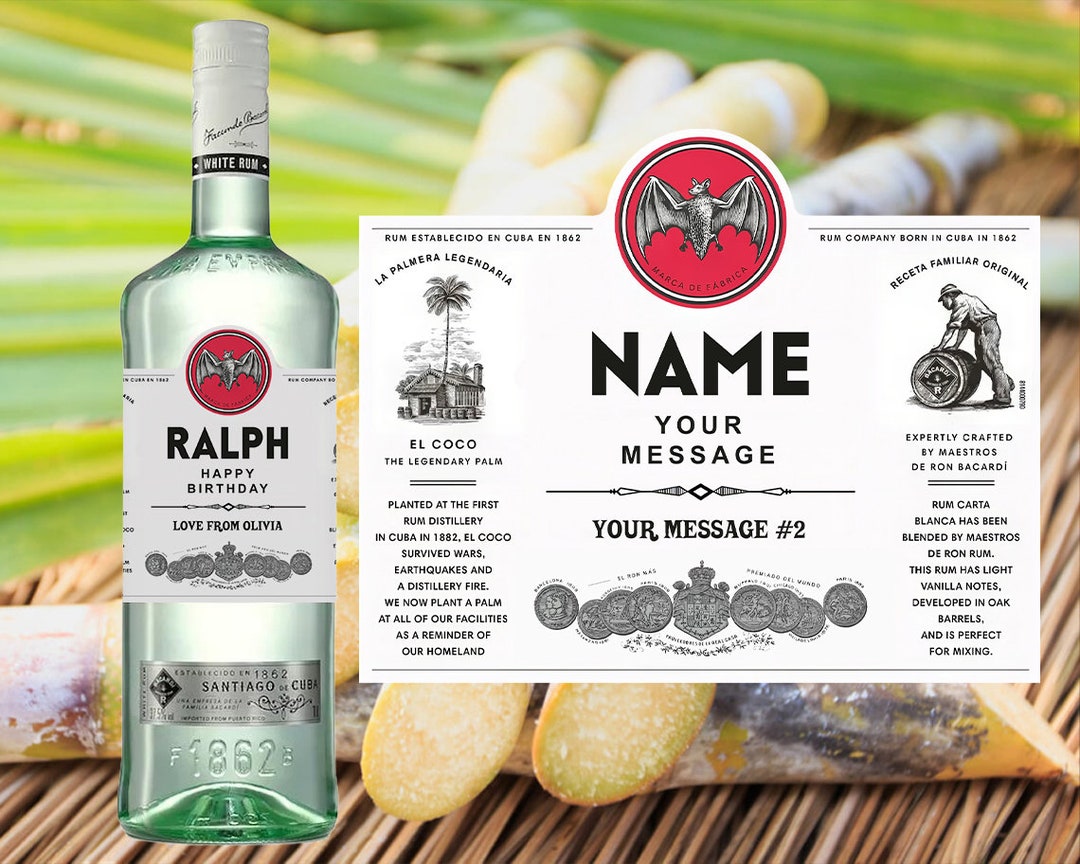 Personalized Label for a Bottle of Rum. A Fun, Cheap Gift for a ...