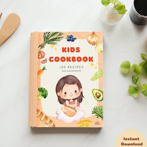 Livre de cuisine pour enfants classeur de livre de recettes classeur de recettes modèle de livre de cuisine livre de cuisine familial journal de recettes planification des repas feuille de recettes livre de cuisine