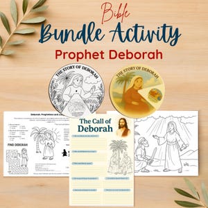 Bundle of Deborah Prophetess Judge Of Israel Women&#39;s Ministry Bible Female Devotion Worship Scripture Christian Printable Women of Faith