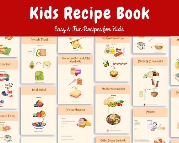 Preschool Cooking Activities Kids Recipe Book Visual Step-by-Step Recipes for Early Learning  Fun Classroom Cooking Printable PDF