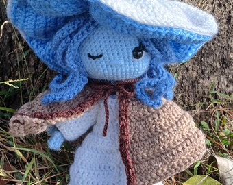 Ice blue witch - CROCHET PATTERN