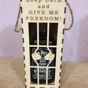 Gift box for whiskey( + gift cup holder). Whiskey in prison. 3mm  material. SVG-Dxf-Сdr Immediate Download -Laser Cut File. Digital File