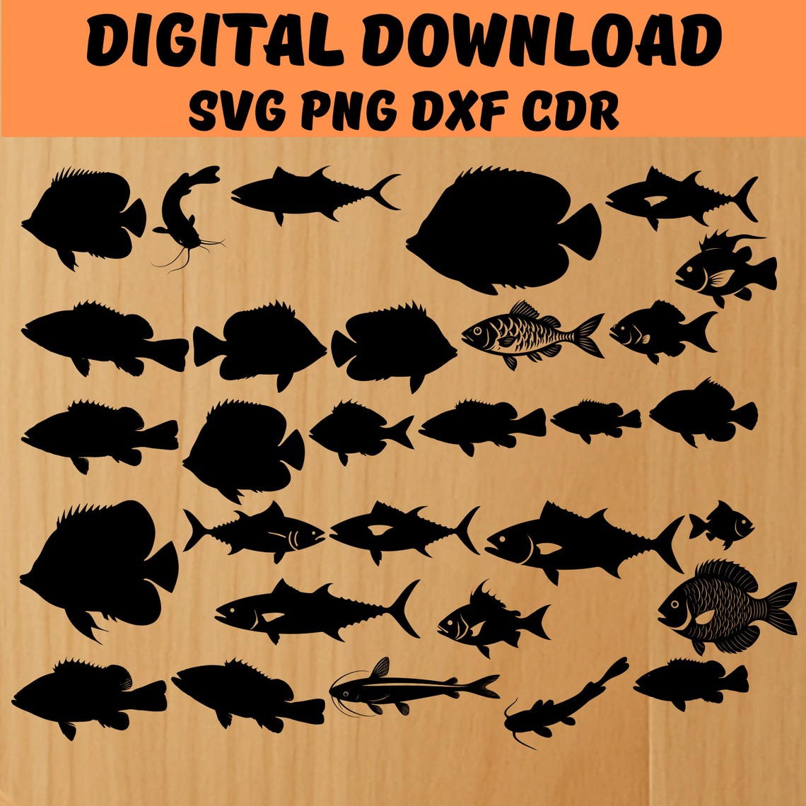 Fish SVG Bundle, Fish SVG, Fish Vector, Tropical Fish Svg, Fish ...