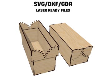 Kästchen mit Türen über Zahnräder. Laser geschnitten Dateien SVG DXF CDR Vektor-Pläne Glowforge Dateien Sofortiger Download, 3D-Puzzle. Xtool Dateien Laser Dateien Box.