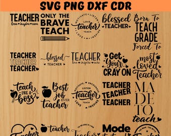 Bundle svg enseignant floral, svg enseignant bohème, svg enseignant, svg monogramme enseignant, svg de la rentrée, svg école, svg chemise enseignant, fleur