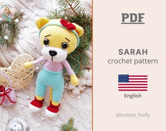 Lion Sarah Amigurumi Doll Crochet Pattern (PDF)