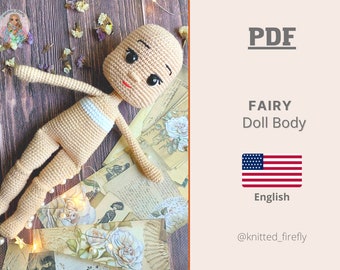Crochet Doll Body Pattern, Amigurumi Toy (PDF Pattern)