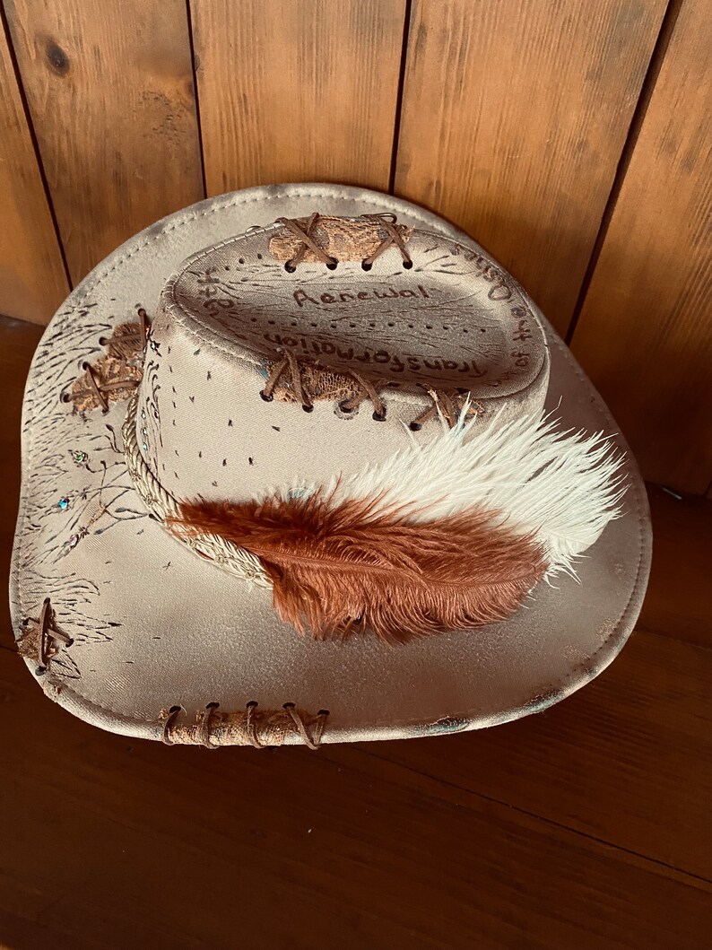 Bejeweled Straw Cowboy Hat