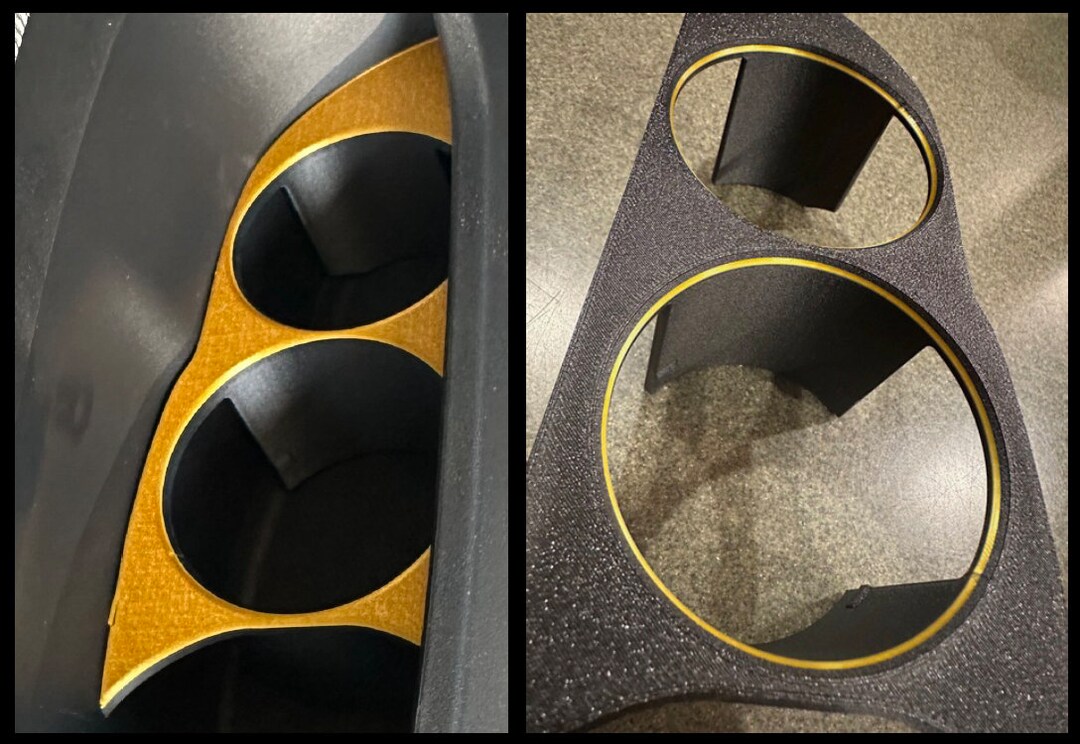 GOLD Edition Cup Holders for Polestar 2 Custom Designed for the Front