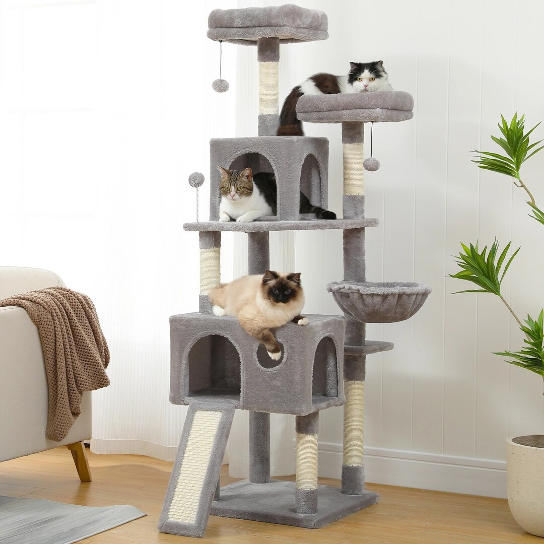 Cat Treehouse Cat Climbing Tree Luxury Cat Tree Cat Tree Etsy UK