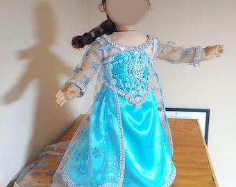 Snowflake Princess Costume for 18 Inch Dolls
