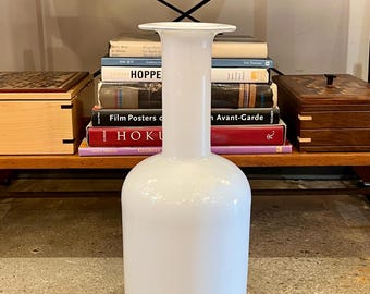 Holmegaard Gul Vase By Otto Brauer, 1960s Denmark