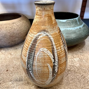 Joel Edwards California Potter Ceramicist Large Signed Pottery Vase