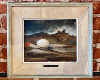Surrealist Painting “Fruits Of Two Heads” By Joseph Wallace King