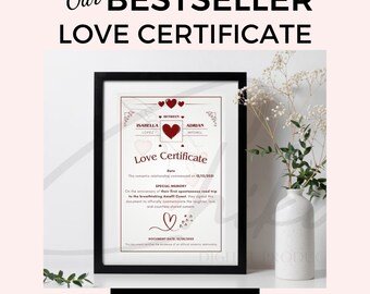 Couple Contract, Printable Love Contract, Digital Relationship