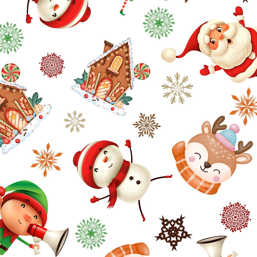 Festive Christmas Wrapping Paper Roll Digital Download 4K 1080x1920