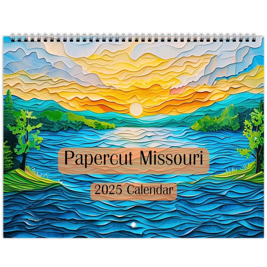 Papercut Missouri 2025 Wall Calendar 11 X 8.5 - Etsy