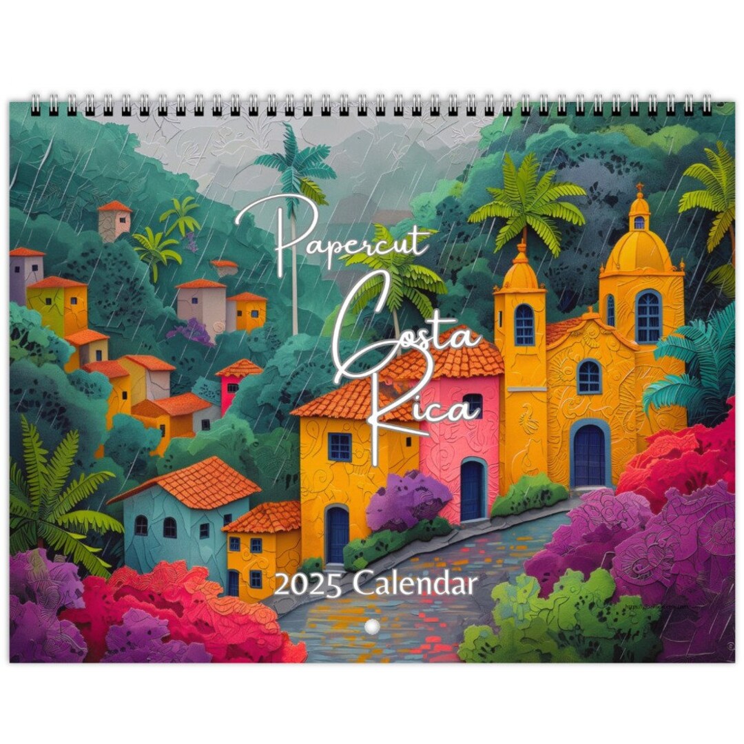 Papercut Costa Rica 2025 Wall Calendars 11 X 8.5 Etsy