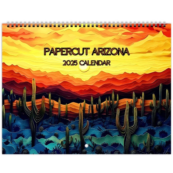 Papercut 2025 Wall Calendars Etsy