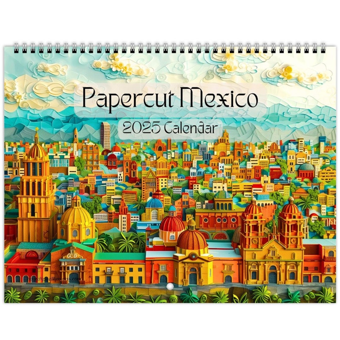 Papercut Mexico 2025 Wall Calendar 11 X 8.5 Etsy