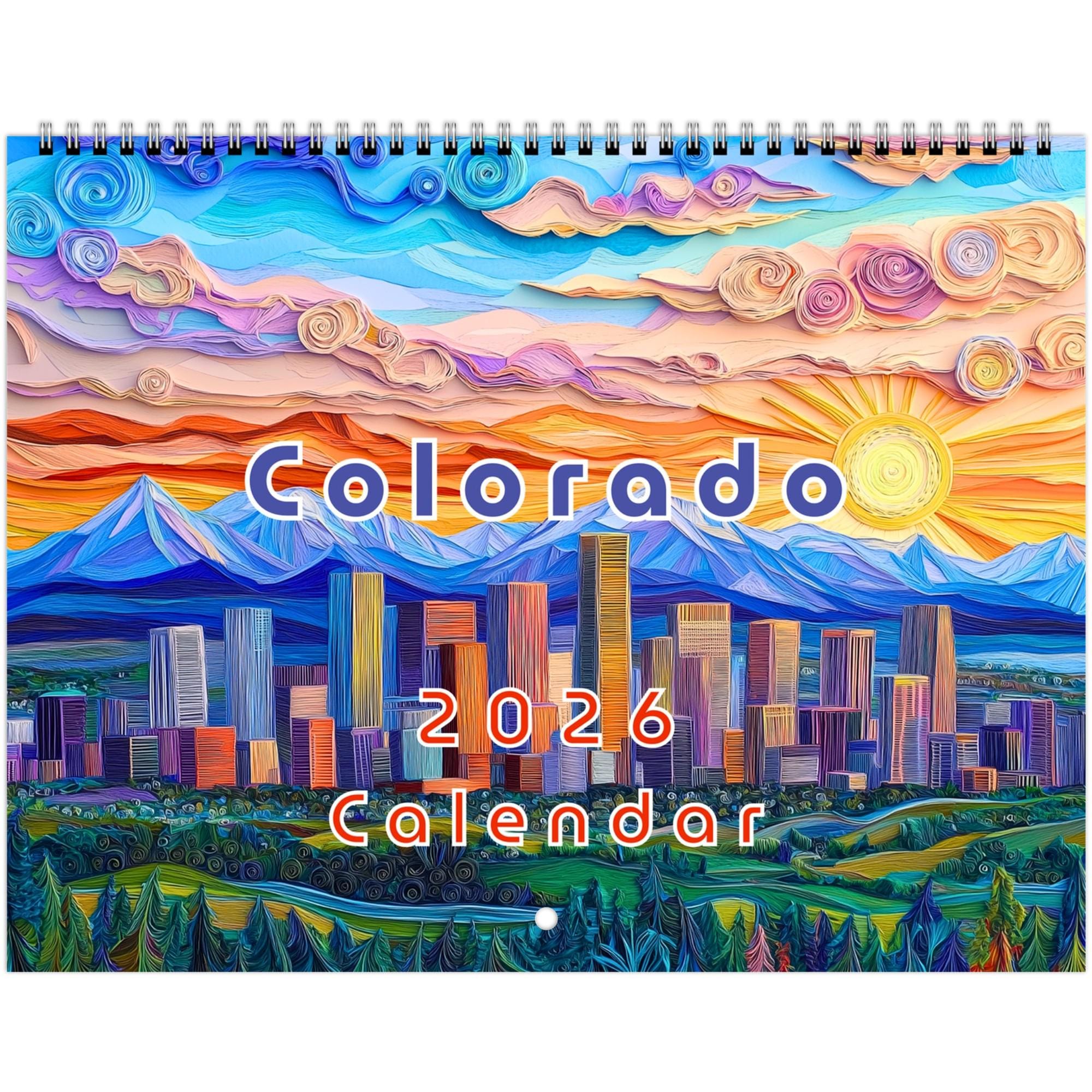 Colorado 2026 Wall Calendar – Alpine Peaks & Wild Western Vistas (11x8.5”)