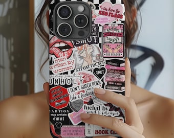 Smut Girl Book Phone Case, Dirty Book Club, Girlfriend Gift, iPhone 17 16 15 14 13 12 11 Pro Max 8 Plus X, Samsung Galaxy S25 S24 S23 Ultra