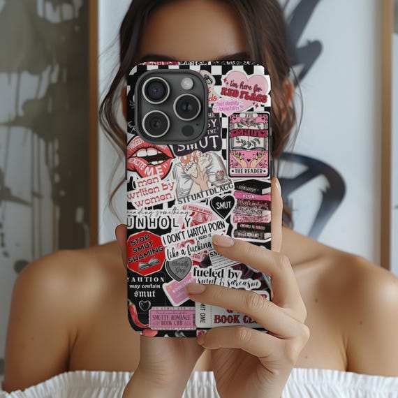 Smut Girl Book Phone Case, Dirty Book Club, Girlfriend Gift, iPhone 17 16 15 14 13 12 11 Pro Max 8 Plus X, Samsung Galaxy S25 S24 S23 Ultra