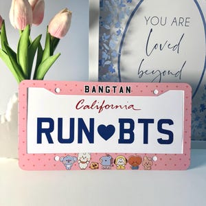 BTS Kennzeichenhalter BT21 Kennzeichenabdeckung