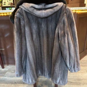 Blue Iris Men&#39;s Reversible Fur Coat