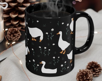 Goose Mug, Comical Geese Shenanigans, Humorous Animal Patterns, Lighthearted Fun Drinkware for Laughs with Coffee or Tea