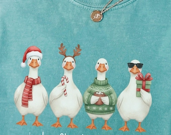 Funny Christmas Goose Shirt, Cozy Holiday Tee, Cute Gift for Animal Lovers, Christmas Goose Lover Shirt, Funny Holiday Outfit 2025