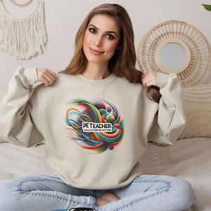 PE Teacher Sweatshirt, Unisex Crewneck Sweatshirt for PE Teachers, PE teacher gift, pe teacher shirt for men, Shirts for Physical Education