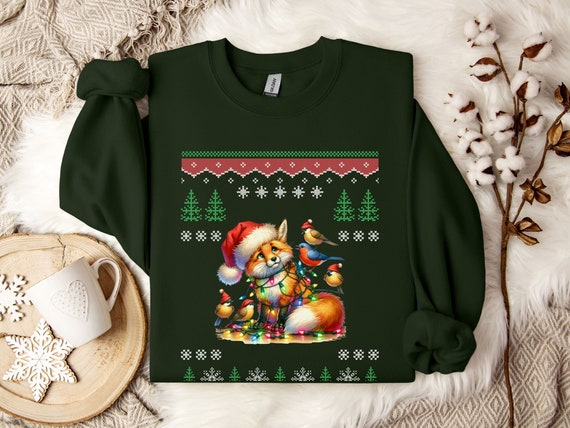 Fox ugly christmas sweater deals