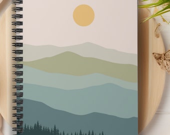 Boho Journal, Lined Spiral Notebook Journal for students, Note takers, Teachers, Writers, Gift for Best Friends, Goose Lovers, Sketchbook