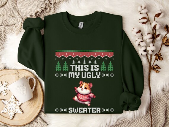 Hamster christmas sweater hotsell