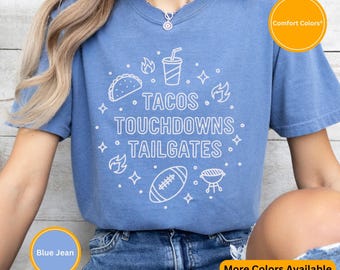 Football Tailgate Crew Sweatshirt, Fall Game Day Apparel for College Fans, Cozy Autumn Football Outfit, Tailgating Gift for Her Him