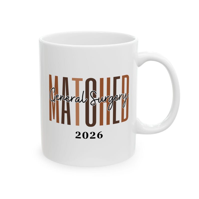 Residency Match Day 2026 Gift Custom Medical Specialty and Name Accent Mug for Future Doctors and Medical Student Graduates image 11