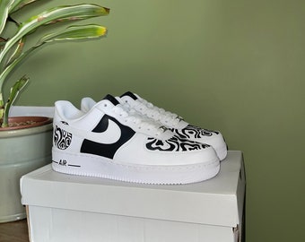 Custom Air Force 1 - Geometric Swirl