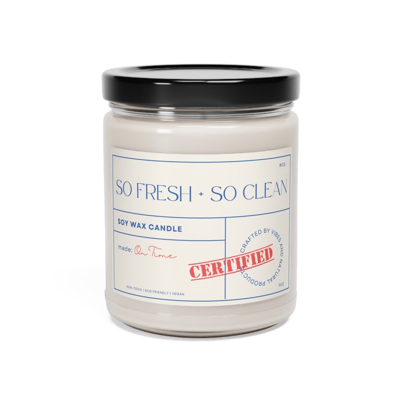 So Fresh & So Clean Soy Wax Candle - Thumbnail 2