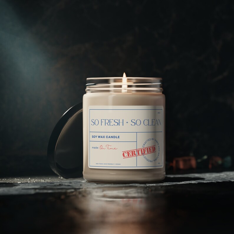 So Fresh & So Clean Soy Wax Candle - Thumbnail 5