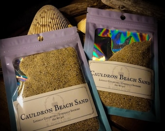 Cauldron Sand · Ritual Base for Incense, Charcoal & Candle Work · Elemental Purification Blend