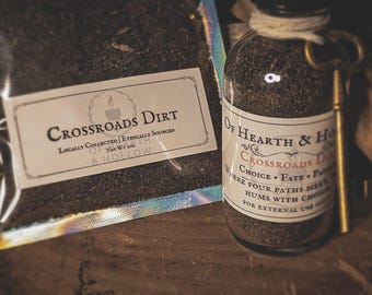 Crossroads Dirt · Witchcraft Curio for Change, Fate, Spirit Work · Ethically Collected Ritual Soil