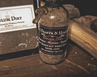 Asylum Dirt | Baneful Spellwork Soil for Madness, Control & Unraveling | Hand-Collected Ritual Curio from Historic Asylum Grounds