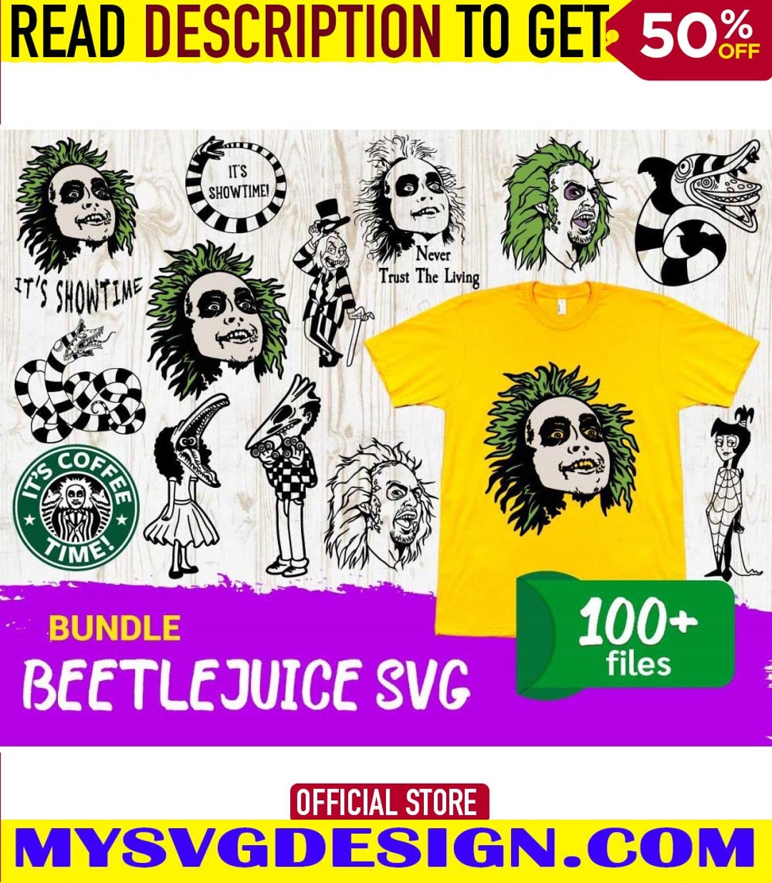 100 BEETLEJUICE SVG BUNDLE - Etsy