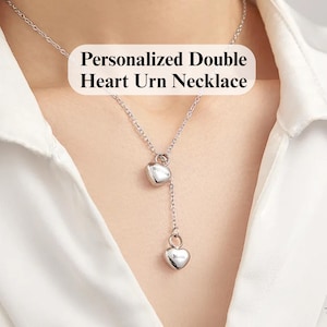 Personalized Urn Necklace Ashes Memorial Jewelry Custom Keepsake Cremation Pendant Memorial Gift for Loved One Loss Sympathy Remembrance