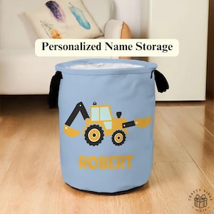 Personalisierter Name Aufbewahrungskorb Baby Spielzeug Organizer Benutzerdefinierte Kindergarten Bin Stoff Wäschekorb Zimmer Dekor Neugeborene Geschenk Baby Shower vorhanden