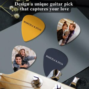 Custom Text Guitar Pick Double Sided Personalized Guitar Pick Custom Engraved Guitar Pick for Music Lover Gift for Him Musician Gift for Men